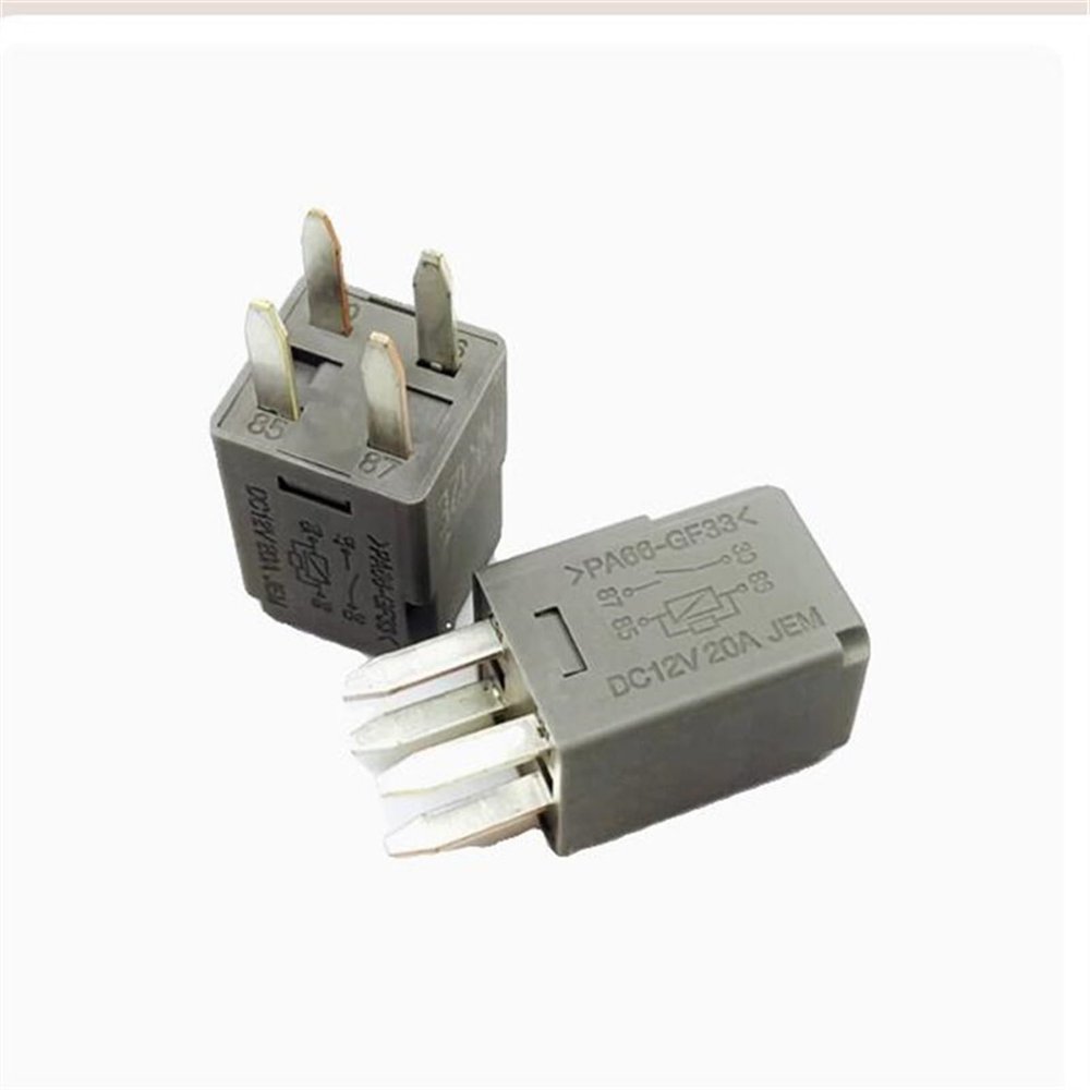 PA66-GF33 12V DC 20A 4-Pin Relays (10-Pack)