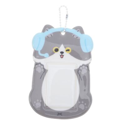 DIYEAH Cute Cartoon PVC Card Holder with Keychain