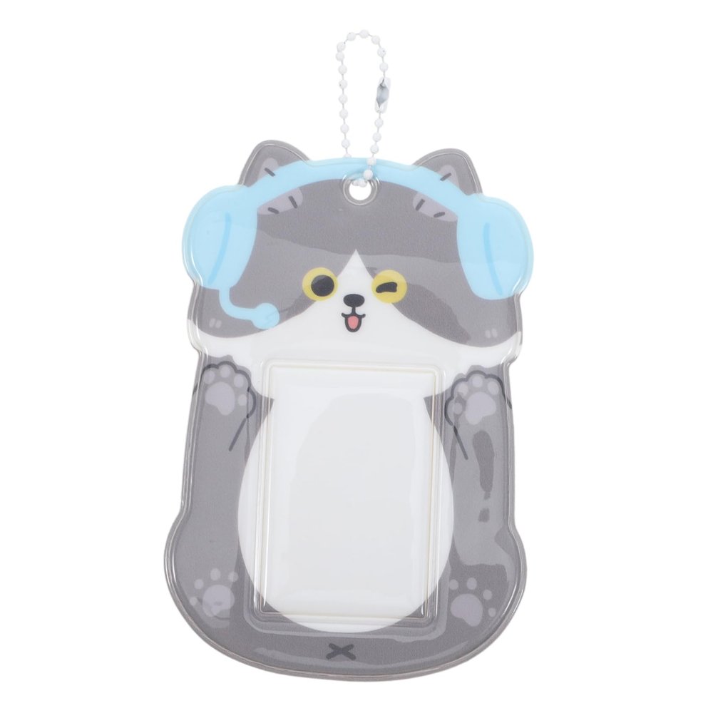 DIYEAH Cute Cartoon PVC Card Holder with Keychain