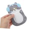 DIYEAH Cute Cartoon PVC Card Holder with Keychain view 3