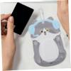DIYEAH Cute Cartoon PVC Card Holder with Keychain view 4