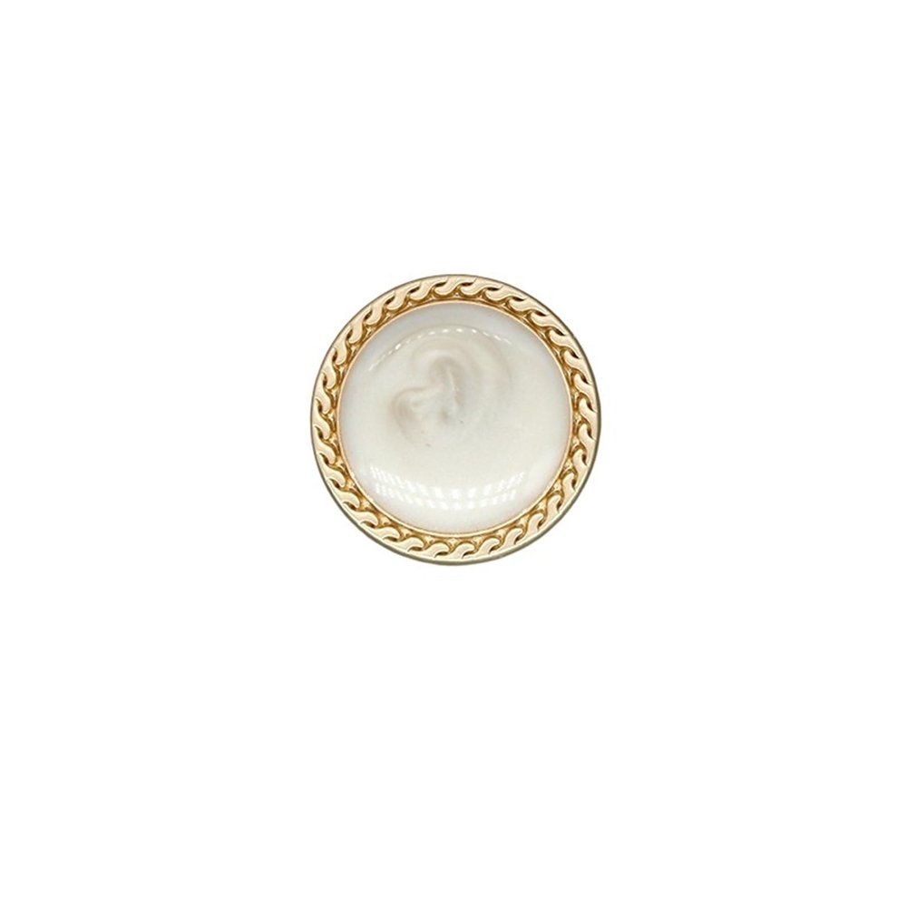 ZWCSHUU Vintage Buttons, 6-Piece Gold Pearl Women's Buttons, 25 mm