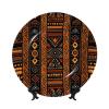 DWVTFSM Traditional African Design Decorative Plate with Stand, 10 in view 1