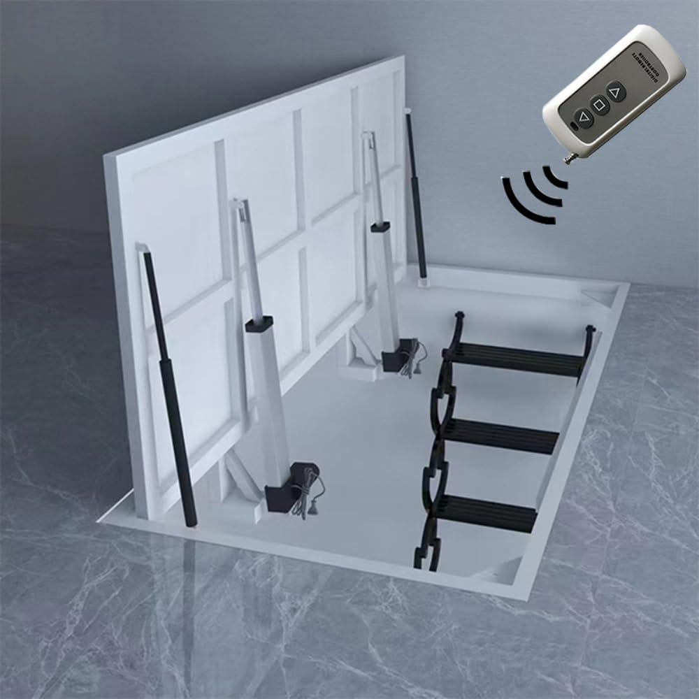 Electric Invisible Entrance Door Kit for Secret Rooms, Garages, Attics, and Basements (90 × 160 cm Opening)