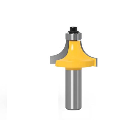 1 PC 1/2 in 12 mm Shank Corner-Rounding Router Bit with Bearing, Tungsten Carbide Cutter (12 x R12.7)