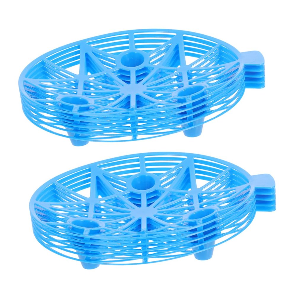 OFFSCH 10-Piece Blue Plastic Melon Holders with Stackable Design