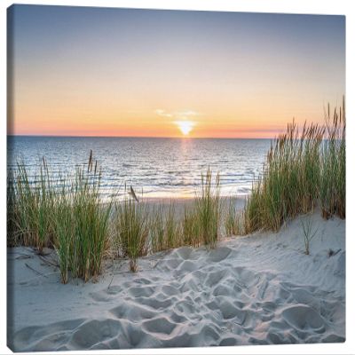 Posterlounge Footprints in the Sand II Canvas Print
