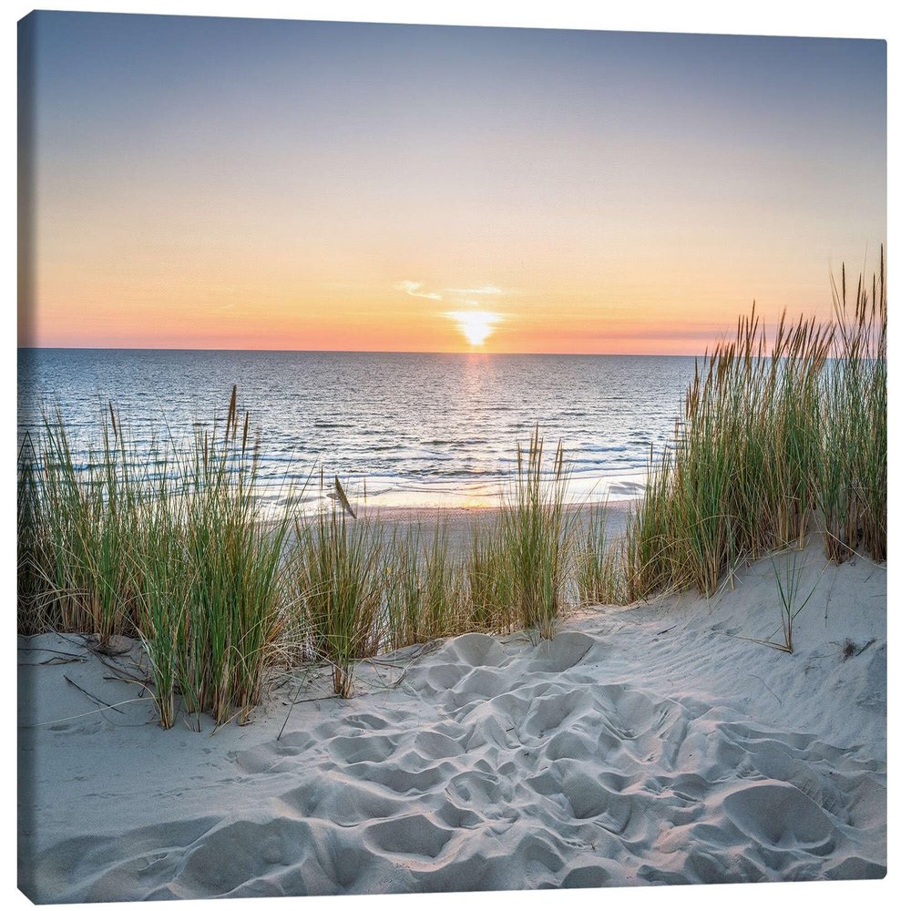 Posterlounge Footprints in the Sand II Canvas Print