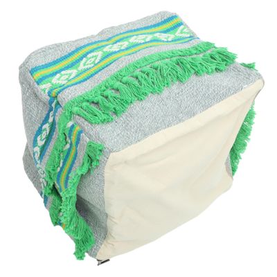 Cabilock Footstool Sofa with Removable, Washable Cotton-Linen Cover, Compact and Comfortable, Random Color