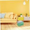 Cabilock Footstool Sofa with Removable, Washable Cotton-Linen Cover, Compact and Comfortable, Random Color view 2