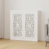 Modern Radiator Cover Cabinet with Doors and Shelves view 1