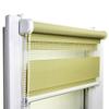 No-Drill Klemmfix Double Roller Blind, Day & Night, 66 x 150 cm, Green, Voppi view 1