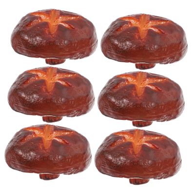 MAGICLULU 6-Piece PVC Artificial Mushroom Decorations for Kitchen and Parties