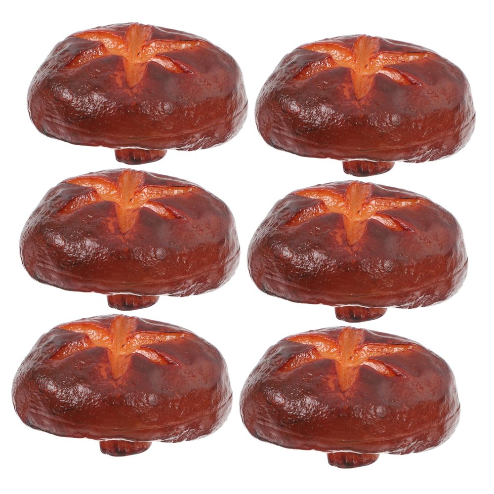 MAGICLULU 6-Piece PVC Artificial Mushroom Decorations for Kitchen and Parties