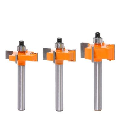 3-Piece 8 mm Shank Rabbeting Router Bit Set