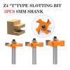 3-Piece 8 mm Shank Rabbeting Router Bit Set view 2