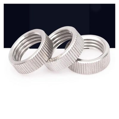 10-Piece M6–M20 Fine-Thread 304 Stainless Steel GB812 Knurled Round Thumb Nuts (M10 x 1.5)