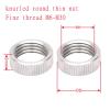 10-Piece M6–M20 Fine-Thread 304 Stainless Steel GB812 Knurled Round Thumb Nuts (M10 x 1.5) view 2