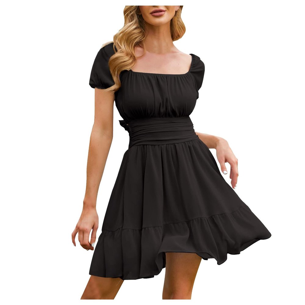 Women's Pirate Costume Dress, Short-Sleeve Mini Victorian Style