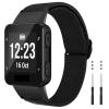 FFHAO Elastic Braided Solo Loop Watch Band for Garmin Forerunner 35, Agate view 1