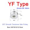 1 Pc 2GT YF Smooth Tension Pulley, 30 mm Outer Diameter, 5/6/7/8/10/12/15 mm Bore, 11 mm Width (7 mm) view 2