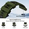 FFHAO 22 mm Quick-Release Silicone Replacement Band for Garmin Forerunner 265/255, vívoactive 4, Venu 3/2, Agate view 2