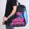 SOYUVAVB 3-Layer Skate Bag for Children, Roller Skates, Inline Skates and Ice Skates, Red view 4