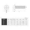 DEPYEE M3/M4/M5 316 Stainless Steel Pan Round Truss Head Screws with Washer, 20-Piece M5x8 view 2