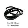 1PC GT2 6mm Closed-Loop Rubber Timing Belt for 3D Printers, 50–130mm Length (80mm) view 2