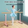 KPHYMOD Pink Portable Ballet Barre, Adjustable Freestanding Ballet Barre with Suction-Cup Base, for Home Fitness, Adults, Dancing and Stretching (6.56 ft) view 2