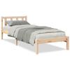 CFODOJ Extra-Long Bed Frame, 100 x 210 cm, Solid Pine, Without Mattress view 2