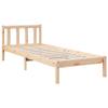 CFODOJ Extra-Long Bed Frame, 100 x 210 cm, Solid Pine, Without Mattress view 3