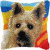 DIY Latch Hook Pillow Kit for Adults, Westie Pillow Cover, 17 x 17 in view 1
