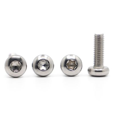 Wildeep 5/10/20-Pack M4 M5 M6 M8, 550 mm Length, A270 304 Stainless Steel Torx Flat-Head Screws, Six-Lobe Hexagonal Cone Round-Head Screws (40 mm, M6, 10-Pack)