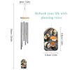 Hummingbird Wind Chime, Wood and Aluminum, Decorative Bell for Patio, Garden, Yard, or Indoor Use view 2