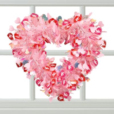Heart-Shaped Valentine Wreath Decoration