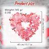 Heart-Shaped Valentine Wreath Decoration view 2