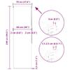 vidaXL Shower Blind 70 x 240 cm, Fabric Width 66 cm view 2
