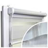 No-Drill Double Roller Blind, Day & Night Duo, 35 x 230 cm, Dark Gray, Voppi view 2