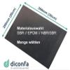 diconfa EPDM Rubber Mat, Cut to Size DIN A5, 200 x 150 mm, 15 mm, 10 pcs. view 2