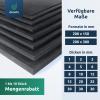 diconfa EPDM Rubber Mat, Cut to Size DIN A5, 200 x 150 mm, 15 mm, 10 pcs. view 4