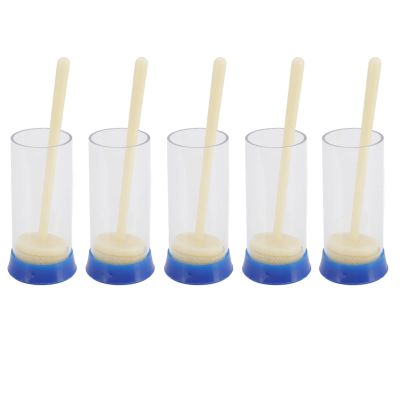 5-Pack Blue Queen Bee Marking Tubes, Soft Plastic Hive Marking Tool for Gentle Bee Identification, No Harm to Bees