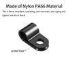 Teansic R-Type Cable Clips, Black Nylon, 1.27 cm (1/2 in.), 200 Pack view 3