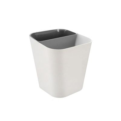 XXAD553TY Small Gray Square PP Tabletop Wastebasket
