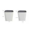 XXAD553TY Small Gray Square PP Tabletop Wastebasket view 2