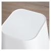 XXAD553TY Small Gray Square PP Tabletop Wastebasket view 3