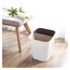 XXAD553TY Small Gray Square PP Tabletop Wastebasket view 4