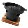 FUNOMOCYA Smokeless Aluminum Home Roasting Oven, Nonstick, Black view 1