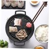 FUNOMOCYA Smokeless Aluminum Home Roasting Oven, Nonstick, Black view 2