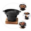 FUNOMOCYA Smokeless Aluminum Home Roasting Oven, Nonstick, Black view 3